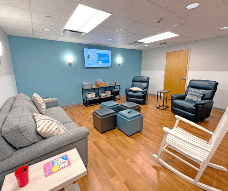 The Ronald McDonald Family Room was remodeled in 2022, allowing a more comforting and warm environment within CAMC Women and Children's Hospital.