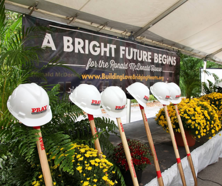 In 2014, the Building Love Bridging Hearts campaign was launched, with a goal of raising $3.5 million to build a new Ronald McDonald House next to the Women & Children’s Hospital campus. In less than two years, the campaign goal was reached, and construction on a new House began in 2015.