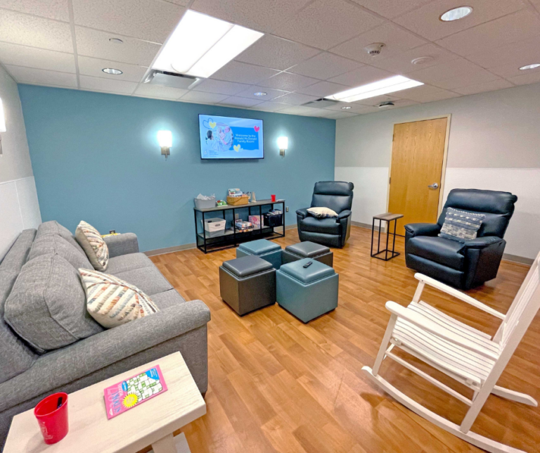 The Ronald McDonald Family Room was remodeled in 2022, allowing a more comforting and warm environment within CAMC Women and Children's Hospital.